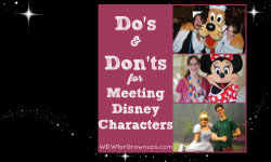 Do's and Don'ts of Meeting Disney Characters