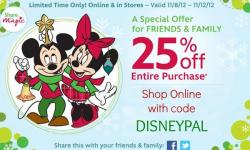 Friends & Family Get 25% Off at the Disney Store