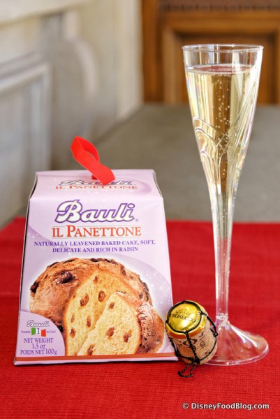 Italian Panettone and Prosecco