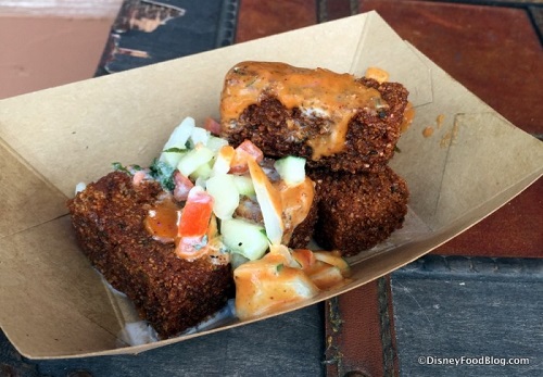 Spicy Hummus Fries from the Morocco Marketplace Booth