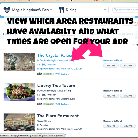 View Which Restaurants Have Seating Available