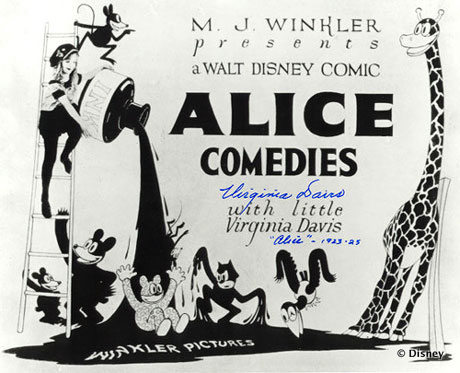 Alice Comedies Poster Signed by "Alice"