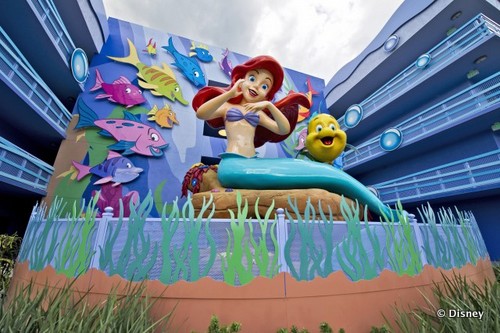 Ariel in the Flippin Fins Courtyard
