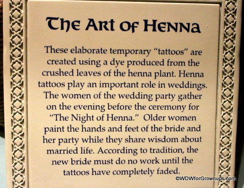 Art of henna plaque