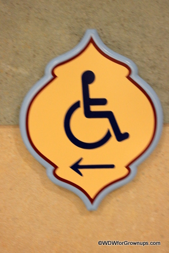 Bathroom Directional Sign