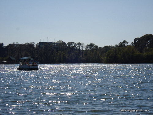 Pontoon Boat on Bay Lake