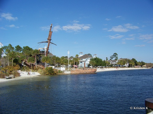 Beach Club Shipwreck On The Beach