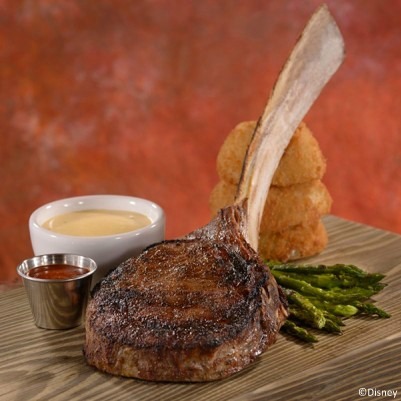 The 32-ounce Long Bone Rib Chop at The Boathouse