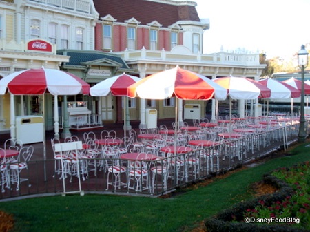 Love the outdoor seating area at Casey's