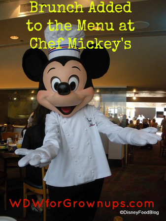 Make reservations for brunch at Chef Mickey's!