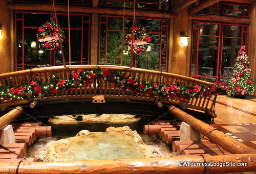 Wilderness Lodge Holiday Decorations on Springs