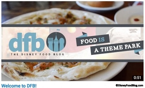 Disney Food Blog launches YouTube Channel!