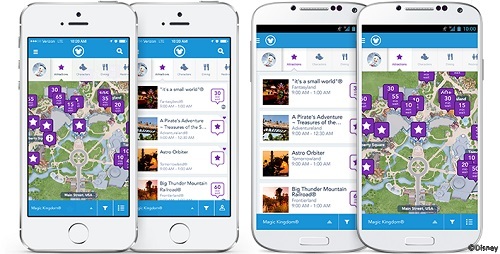 The MyDisneyExperience mobile app