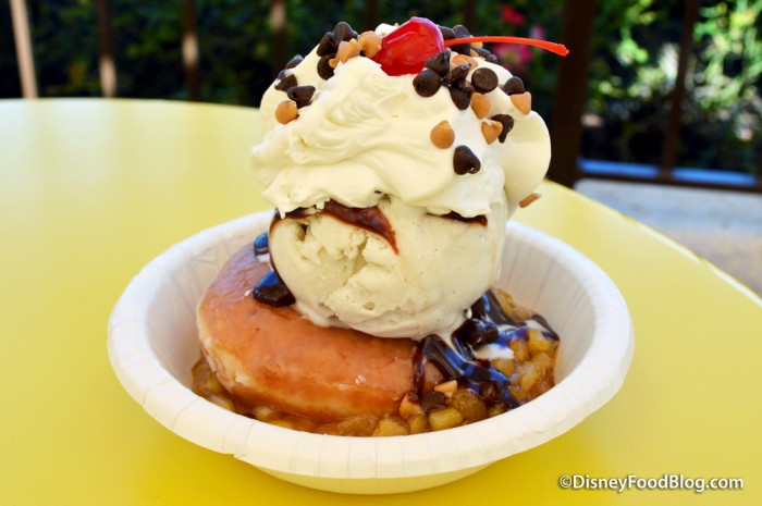 Donut Sundae At Plaza Ice Cream