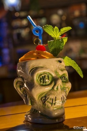 One of the fun drinks at Trader Sam's Grog Grotto