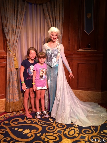 Meeting Queen Elsa at the Magic Kingdom