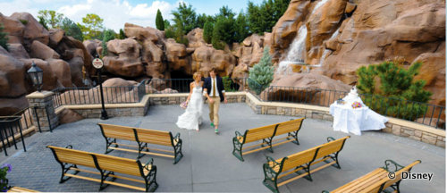 Courtyard Set For An Escape Wedding