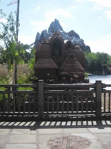 Expedition Everest and the temple at the Animal Kingdom