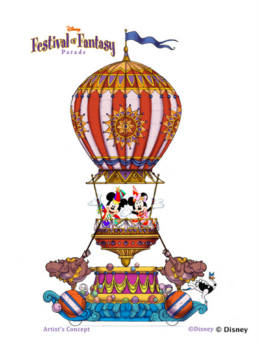 Mickey & Minnie Festival of Fantasy Parade Concept Art