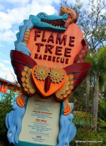 Friendly and Colorful Flame Tree Barbeque
