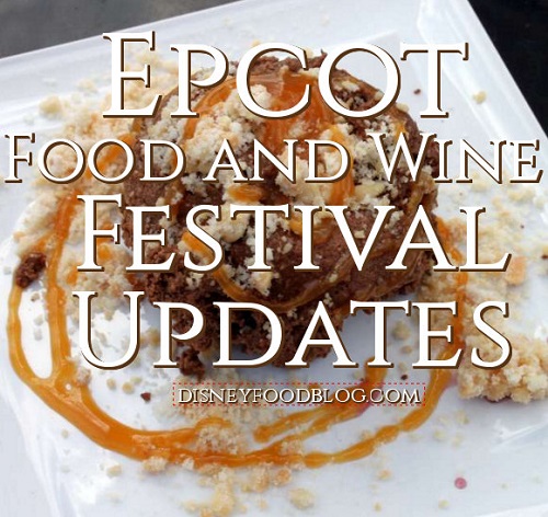 Food and Wine Festival updates!