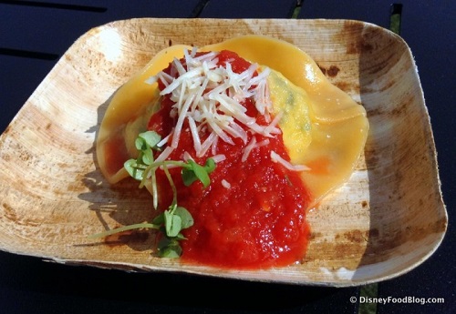 Ricotta and Zucchini Ravioli from the 2015 Food & Wine Festival