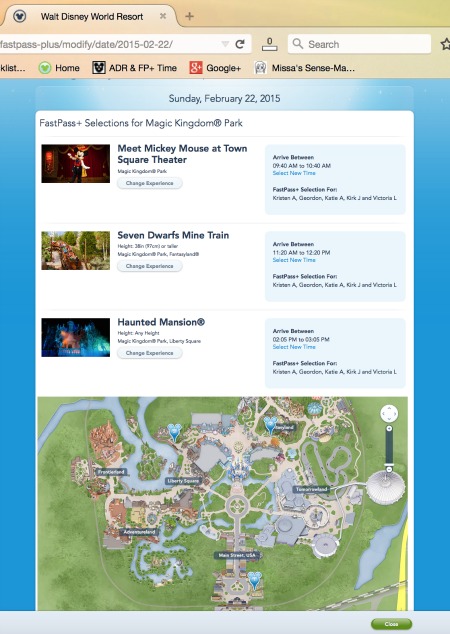 Overview And Map of Your FastPass+