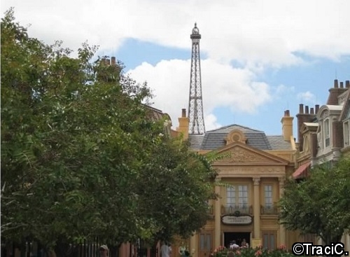 The Eiffel Tower in the France Pavilion