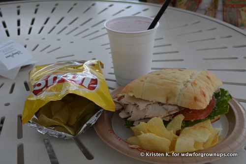 A Decent Turkey Sandwich and Chips