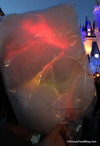 Light Up Cotton Candy At The Magic Kingdom