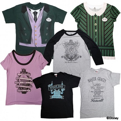 Apparel from the Haunted Mansion merchandise line