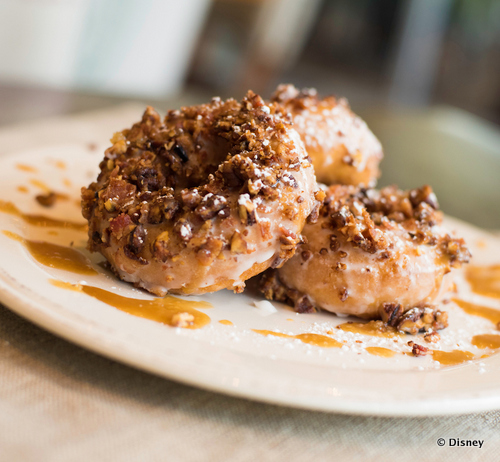 Bacon & Pecan Doughnuts With Caramel Drizzle