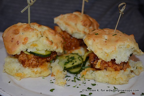 Thigh High Chicken And Biscuits With Hot Honey