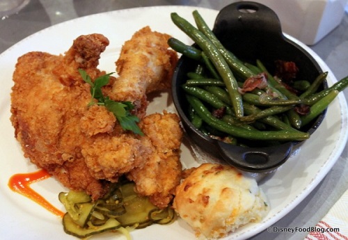 Fried chicken at Homecoming Florida Kitchen in Disney Springs