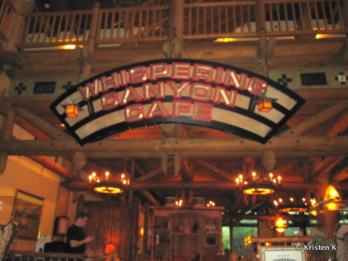 Whispering Canyon Lobby Sign