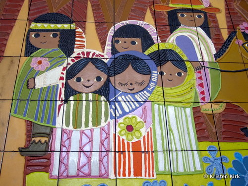 Detail of Children in Mary's Contemporary