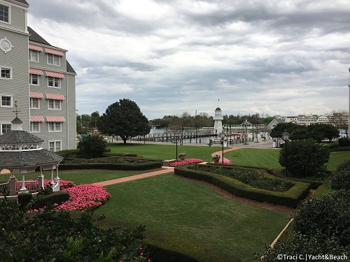 The view from room 2097 at Disney's Yacht Club