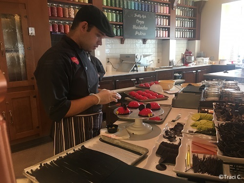 Making cakes at Amorette's Patisserie