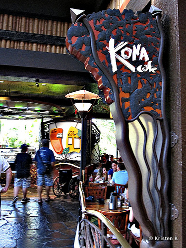 Kona Cafe Sign In The Polynesian's Atrium