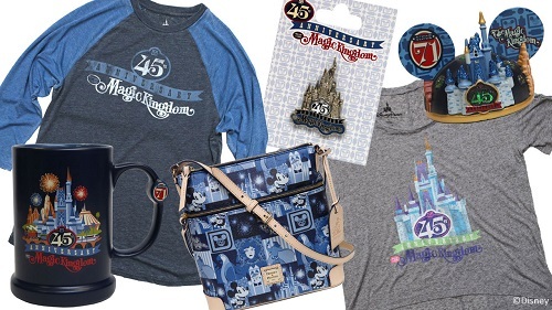 Merchandise for Magic Kingdoms 45th anniversary