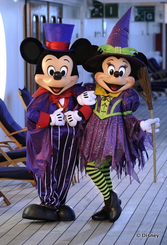 Mickey and Minnie In Their Spooktacular Costumes
