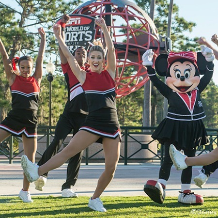 Minnie Mouse cheers on her Disney Side