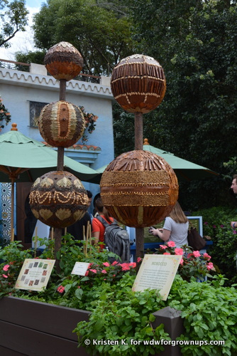 Spices Being Used To Create Garden Art