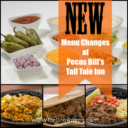 Menu Changes at Pecos Bill's Tall Tale Inn and Cafe