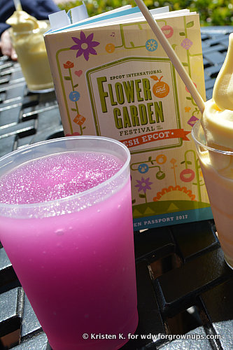 Frozen Desert Violet Lemonade From Pineapple Promenade