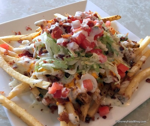 Loaded Plaza Fries at The Plaza in the Magic Kingdom