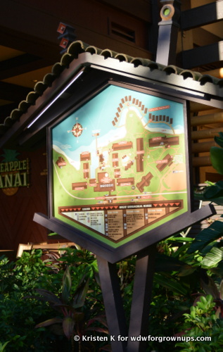Map of The Polynesian Village