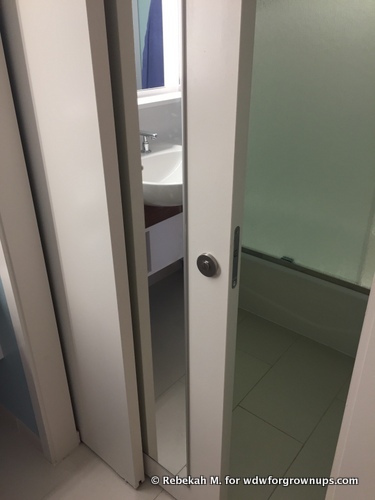Sliding Door Offers Bathroom Privacy