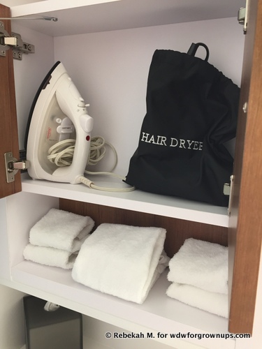 Storage For The Iron and Hair Dryer