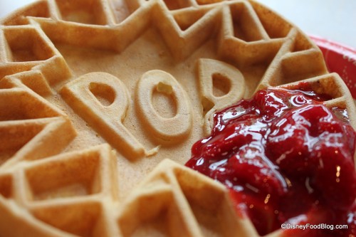 Pop Century Waffle with Strawberries